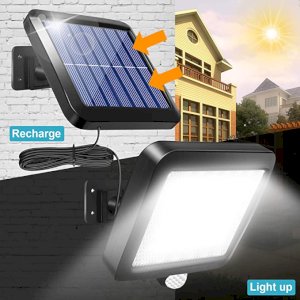 Multipunsion 56 led solar light remote control+Auto On/Of