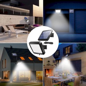 Multipunsion 56 led solar light remote control+Auto On/Of